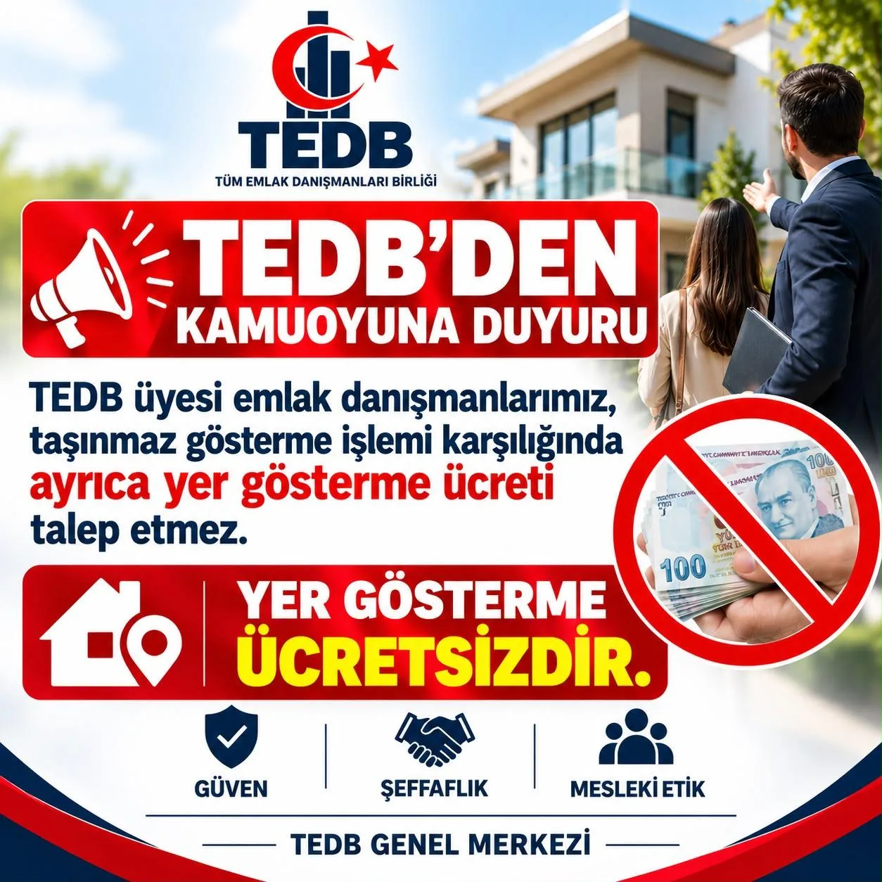TEDB YER GÖSTERME ÜCRETSİZDİR 